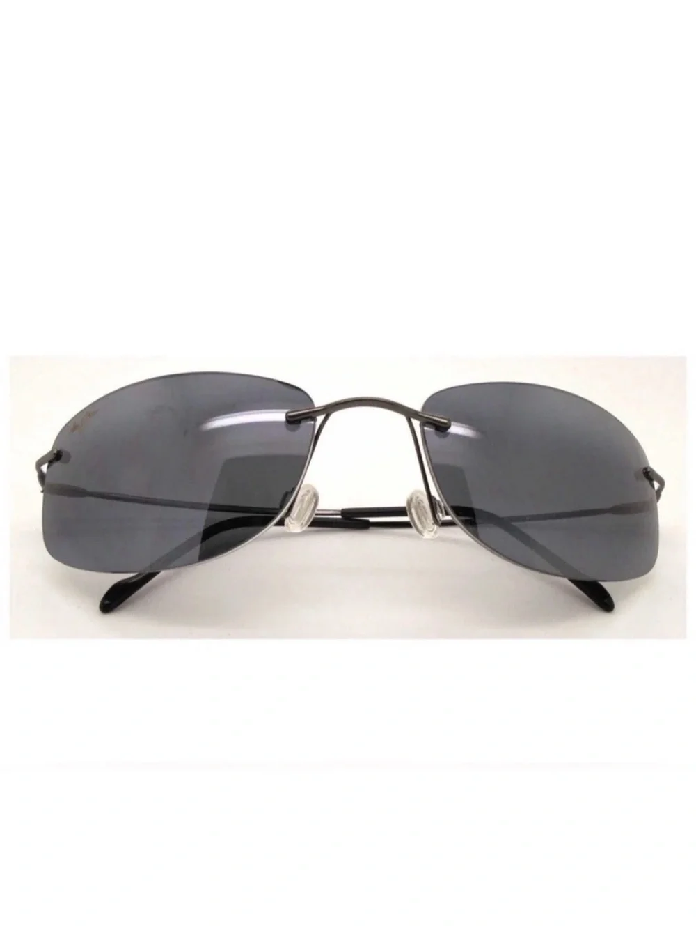 Maui Jim MJ450-02 Lahaina Polarized Stainless Rimless MJ Sport Sunglasses & Case